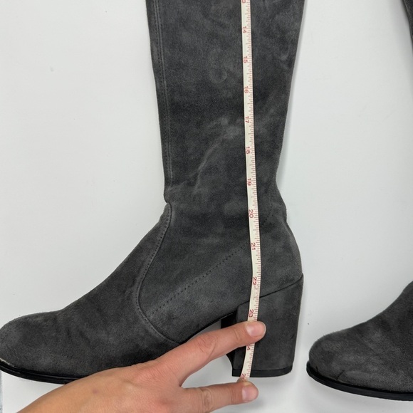 Stuart Weitzman Grey Tieland Over the Knee Boots - Picture 9 of 14